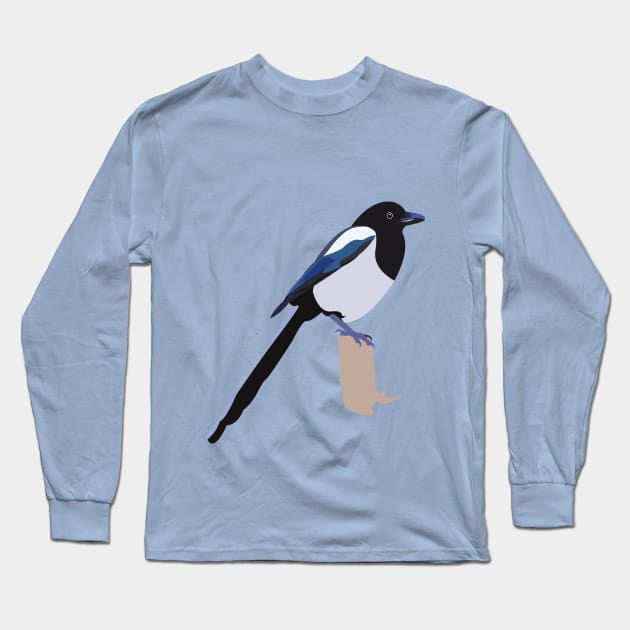 Magpie Long Sleeve T-Shirt by Tanyboi's store